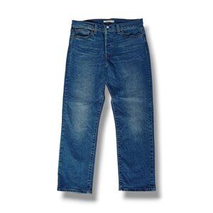 Levi's Womens Wedgie Jeans Straight Highrise Stretch Button Fly 90s Size 32x28